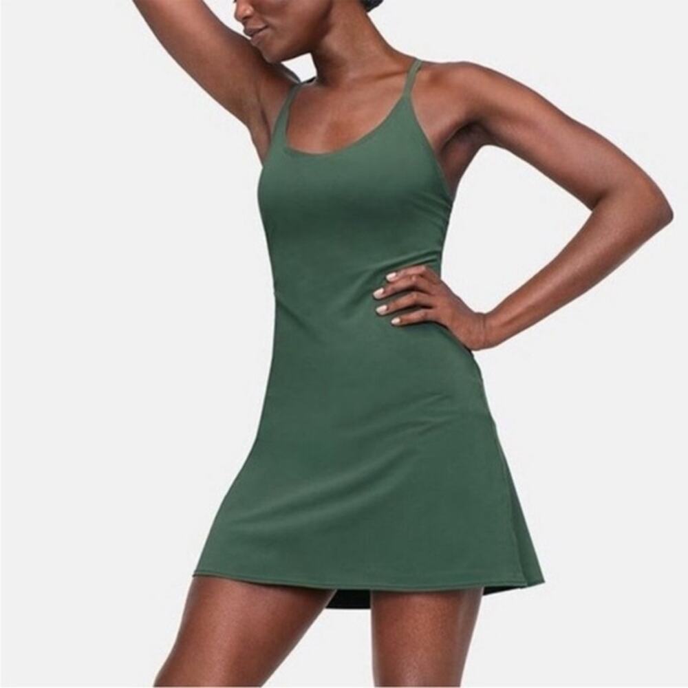Outdoor Voices Evergreen Exercise Tennis Dress Women's Size Large ECU!